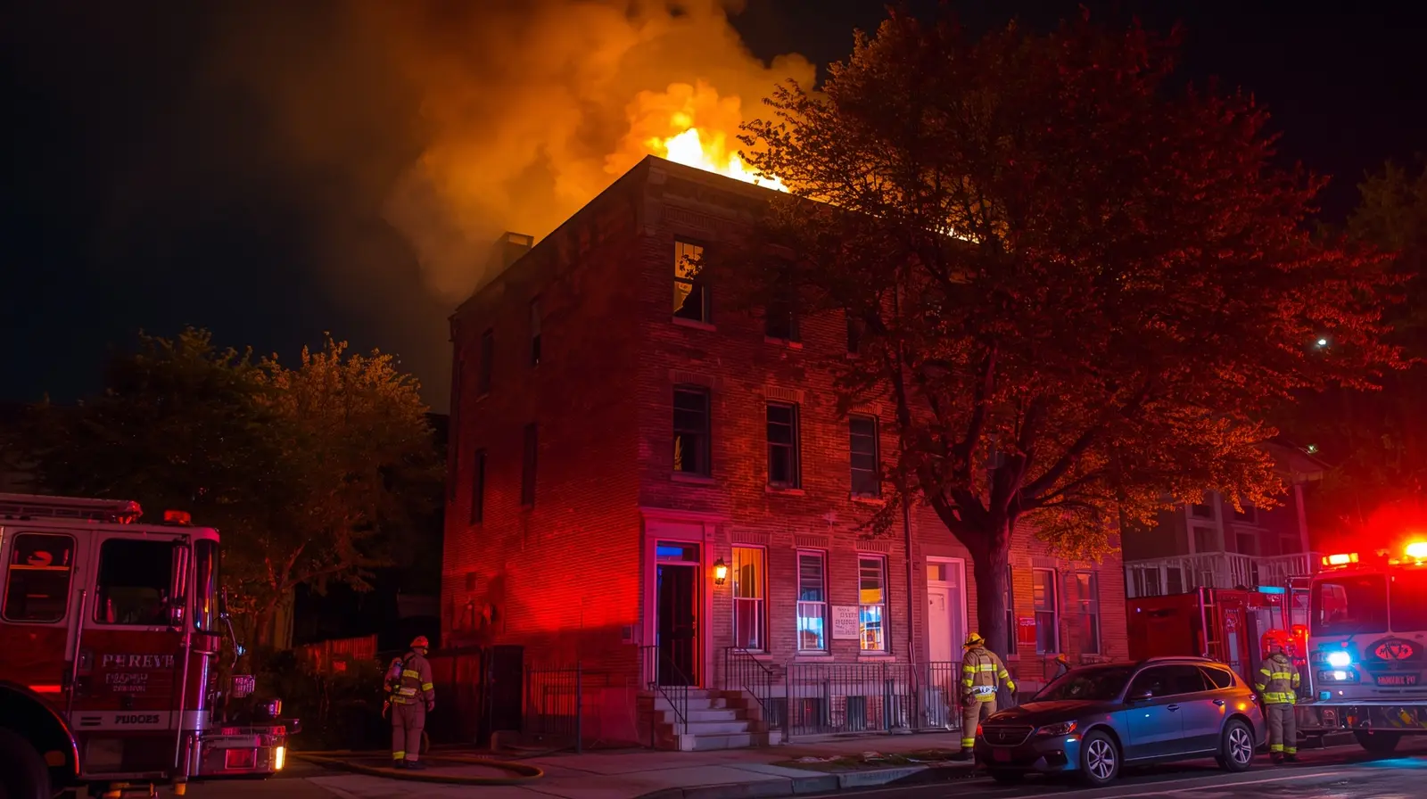 Heavy Fire Erupts on Roof of Dorchester Triple-Decker